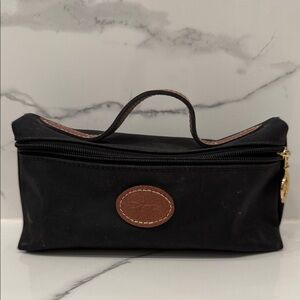 Longchamp Le Pliage Black Nylon Cosmetics Case